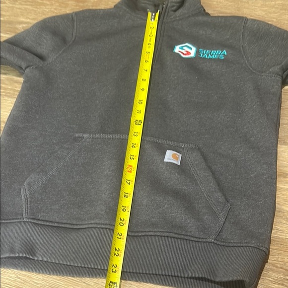 Carhartt Loose Fit Midweight Quarter Zip Mock Neck Sweatshirt - Picture 8 of 11